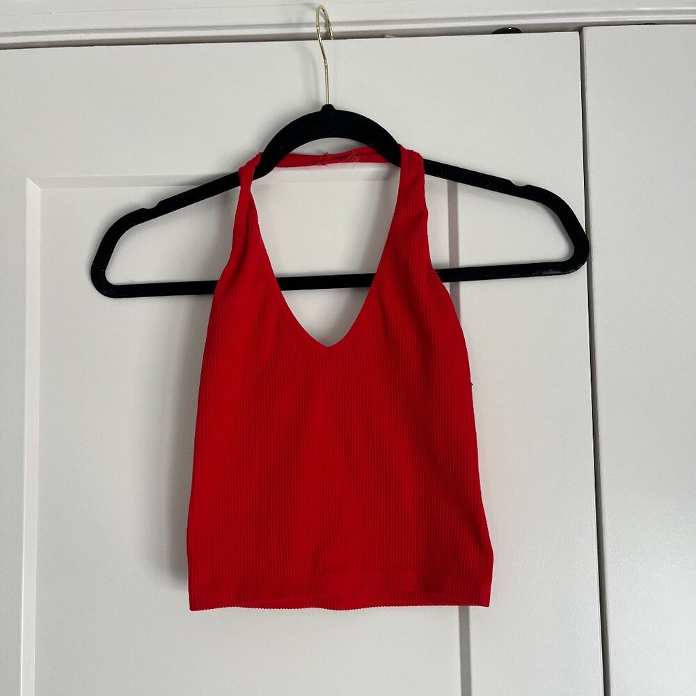 Out From Under Red Halter Top